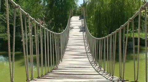 Rickety ropebridge Video stock 291731