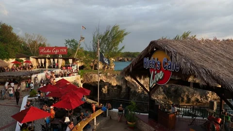Rick's Cafe in Negril, Jamaica Stock Footage 139010760