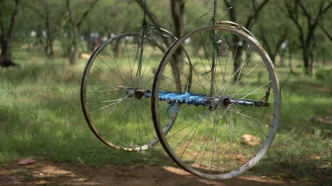 Rickshaw Carcass (CU) Stock Footage 235919522