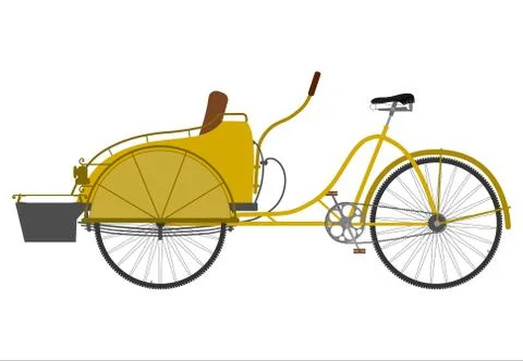 Rickshaw Stock Illustration
