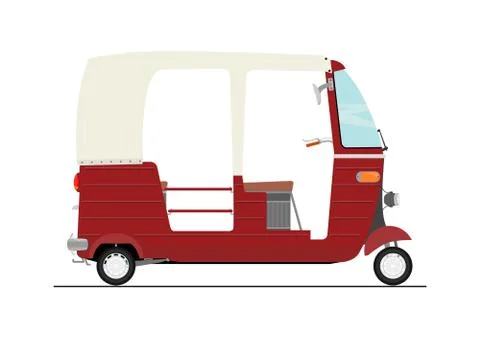 Rickshaw. Stock Illustration