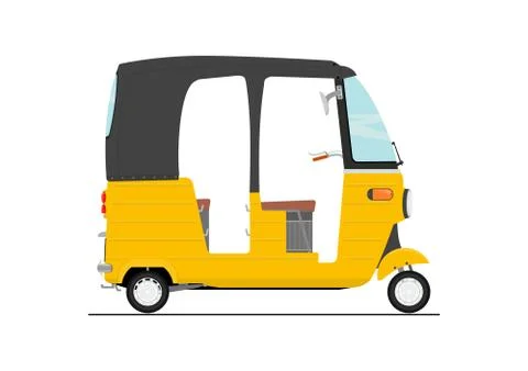 Rickshaw. Stock Illustration