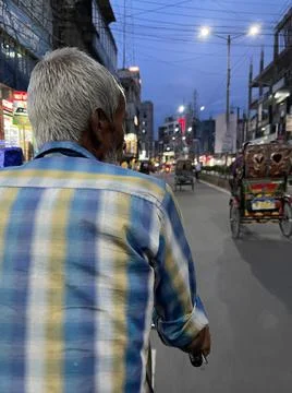 Rickshaw puller Stock Photos