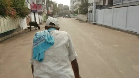 Rickshaw Ride Point-of-View (POV) Stock Footage 10604253