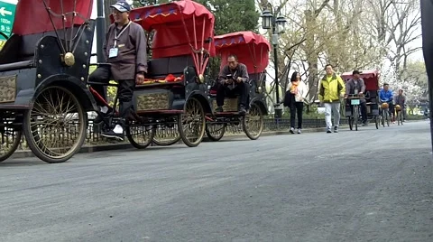 Rickshaws in Beijing Stock Footage 61894531