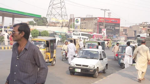 Rickshaws in Slow Motion Stock Footage 29674351