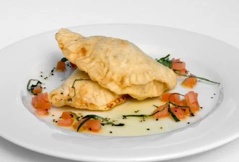 Ricotta calzone Stock Photos