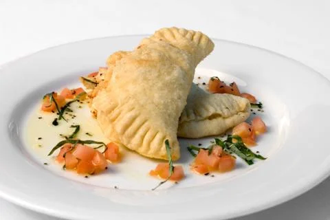 Ricotta Calzone Stock Photos