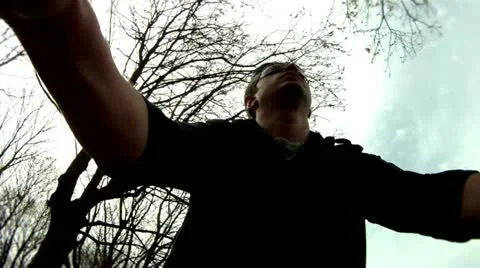 Ridding a bicycle on forest path, time lapse Stock Footage 11864505