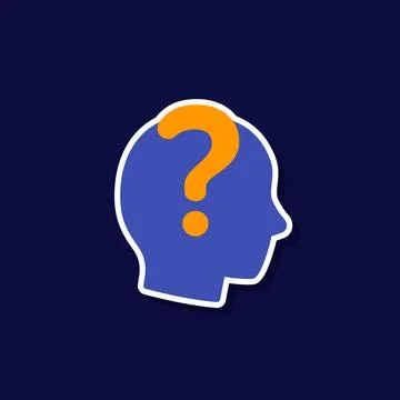 Riddle or secret vector icon on dark Stock Illustration