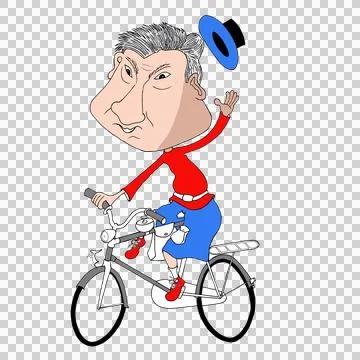 Ride  bicycle Stock Illustration