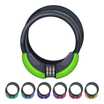 Ride bicycle lock cartoon vector graphic Stock Illustration