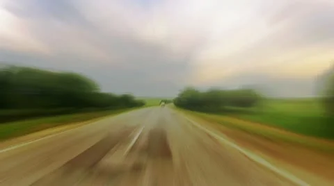 Ride on a car Stock Footage 11129876