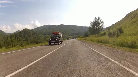 Ride On A Car Stock Footage 20645842