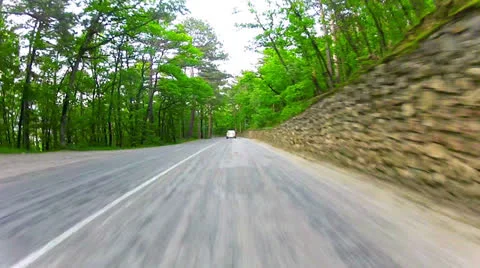 Ride on a car Stock Footage 24649205