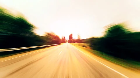 Ride on a car Stock Footage 104699982