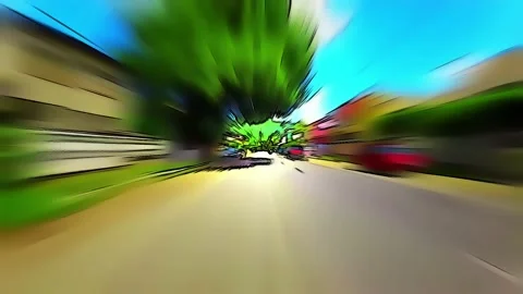 Ride on a car. timelapse. blurred background Stock Footage 233702979