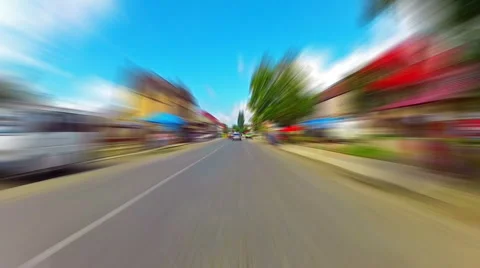 Ride in  a car. timelapse. Stock Footage 45596869