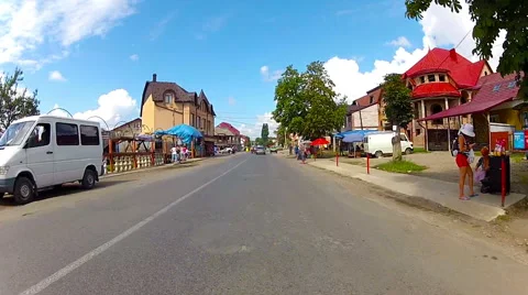Ride in  a car. timelapse. 库存影片 45596903