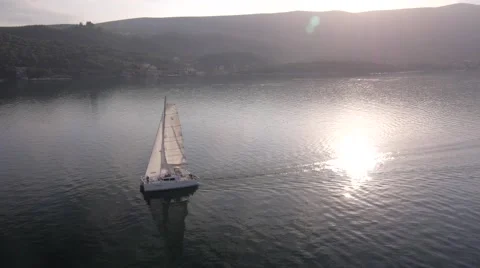 Ride on a catamaran boat Видео 56065756