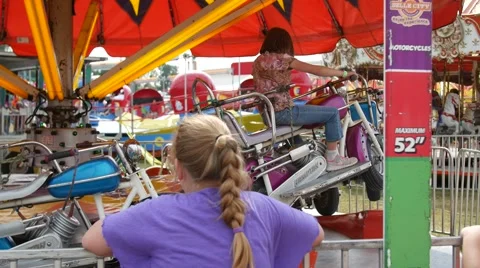 Ride at the County Fair Stock Footage 55640593