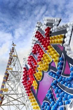 Ride in a fairground Stock Photos