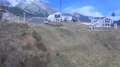 Ride on funicular Stock Footage 43147154