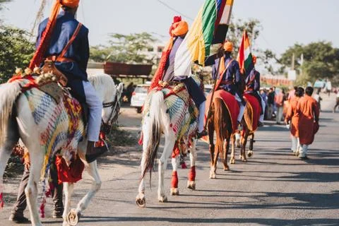 Ride horse cart at Sadar Market, India. Stock Photos