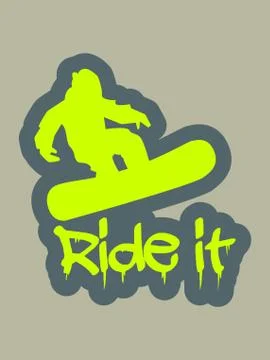 Ride it Stock Illustration