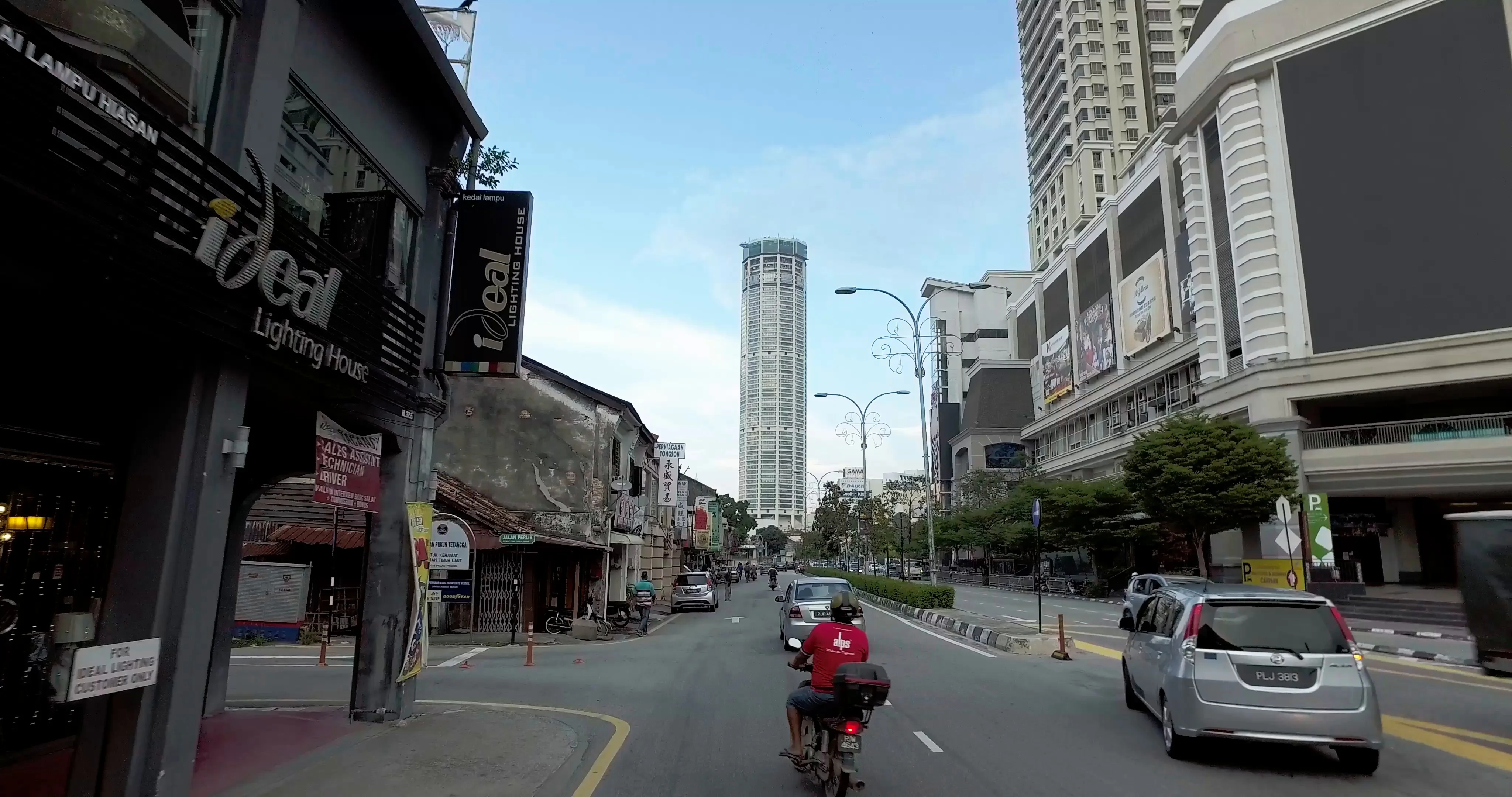 Ride At Jalan Dato Keramat With Komtar B Stock Video Pond5