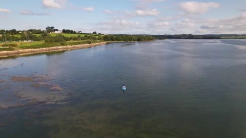 Ride of Sail Boat at Cornwall City Beach of England Stock Footage 252331789