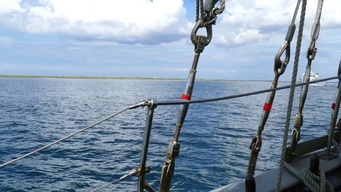 Ride on a sailboat Stock Footage 79970828