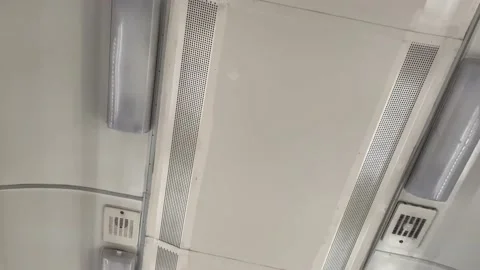 Ride on a suburban electric train in an empty car Stock-Footage 131447133