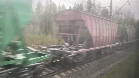 Ride on a suburban electric train in an empty car Stock Footage 131447552