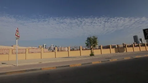 Ride through Bahrain Stock Footage 79429317