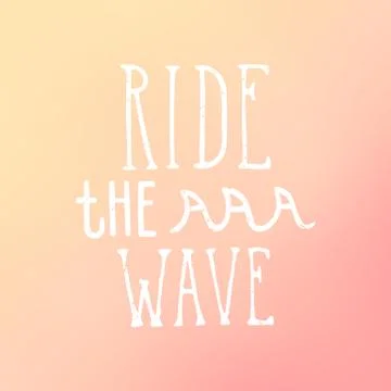 Ride the wave. Stock Illustration