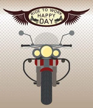 Ride to Work Day イラスト素材