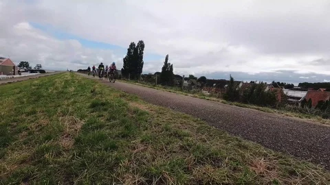 Riders on the bicycle Stockbeeldmateriaal 116079360
