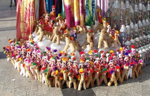 Riders on camels Foto stock