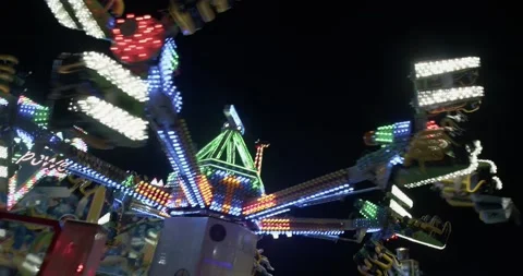 Rides at the ocktoberfest Stock Footage 221846580
