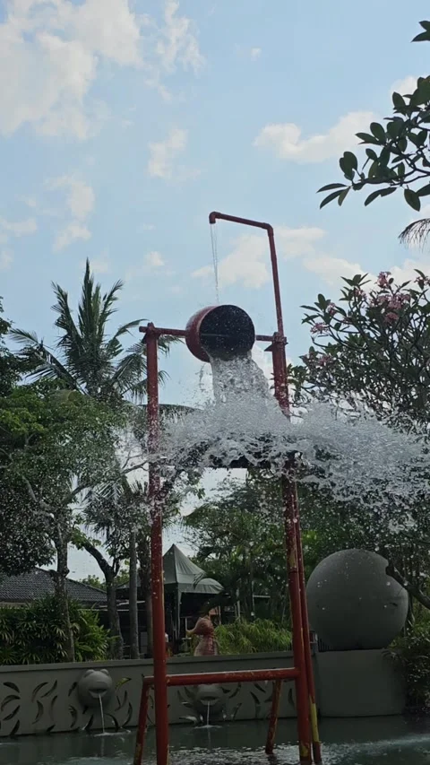Rides in the swimming pool Stock Footage 246597664