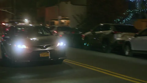 Rideshare in the Nighttime Stock Footage 269860897