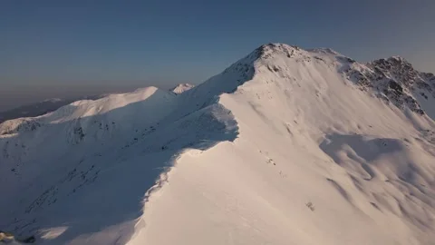 Ridge flight at sunrise with fpv drone Stock Footage 324519338