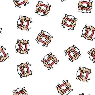 Ridge gout vector seamless pattern Stock Illustration