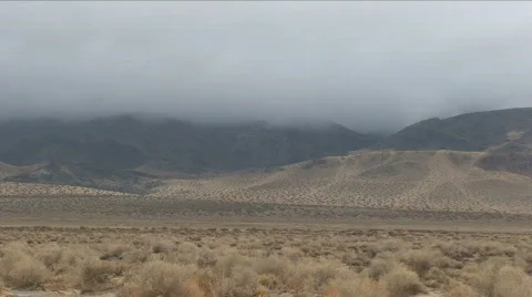 Ridge Low Clouds-B, Johnson Valley, Time Lapse Stock Footage 694754