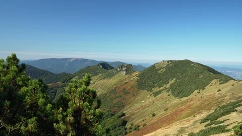 Ridge in the mountains with wind in the morning Stock Footage 116651897