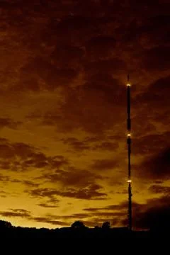 The ridge by night Stock Photos