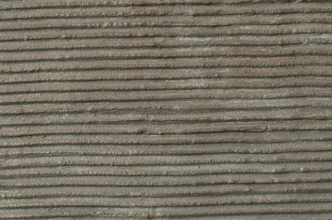 Ridged Concrete Wall Texture with Horizontal Grooved Pattern Stock Photos