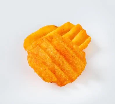 Ridged potato chips Stock Photos