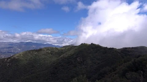 Ridgeline Cloud Billowing Time Lapse Stock Footage 74810775